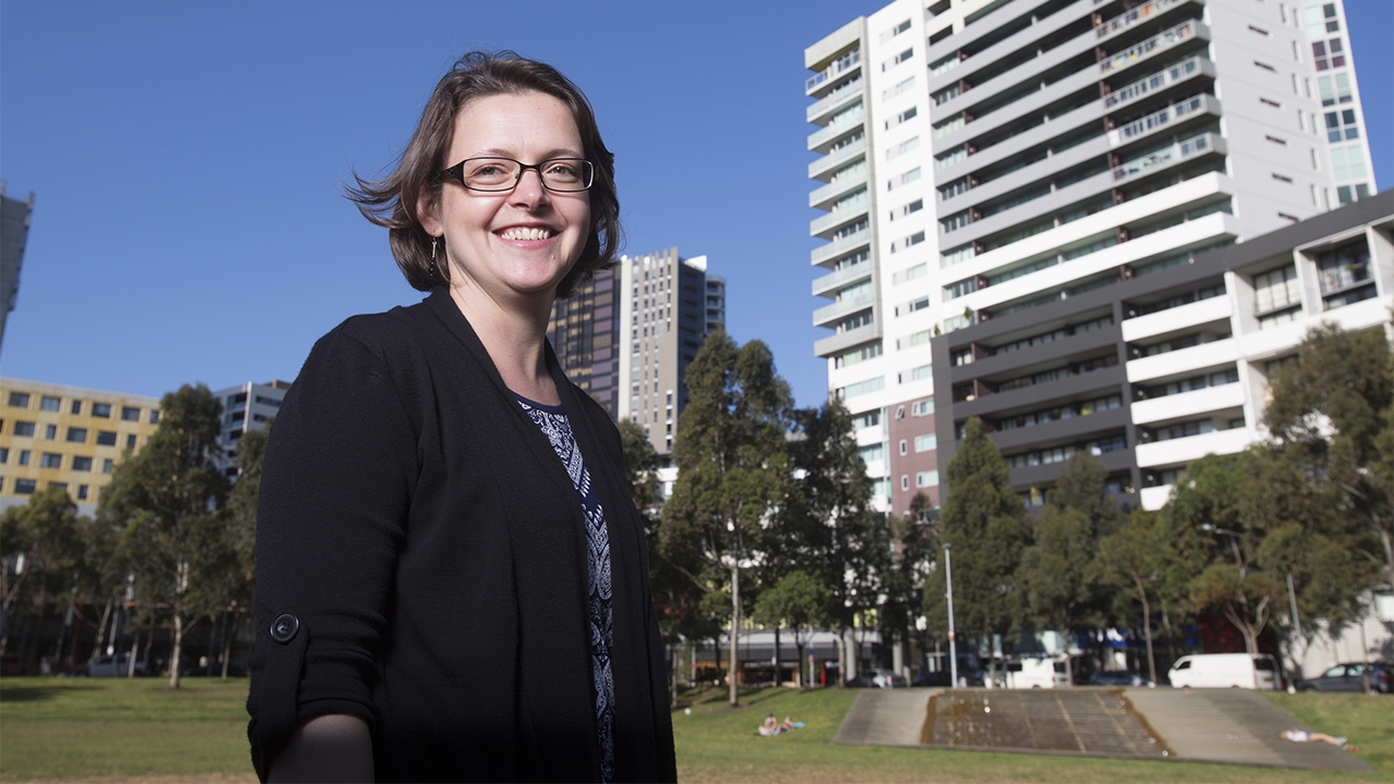 Associate Professor Hazel Easthope, from the City Futures Research Centre at UNSW Built Environment, is the lead author of the AHURI Improving outcomes for apartment residents and neighbourhoods report. Photo: Quentin Jones