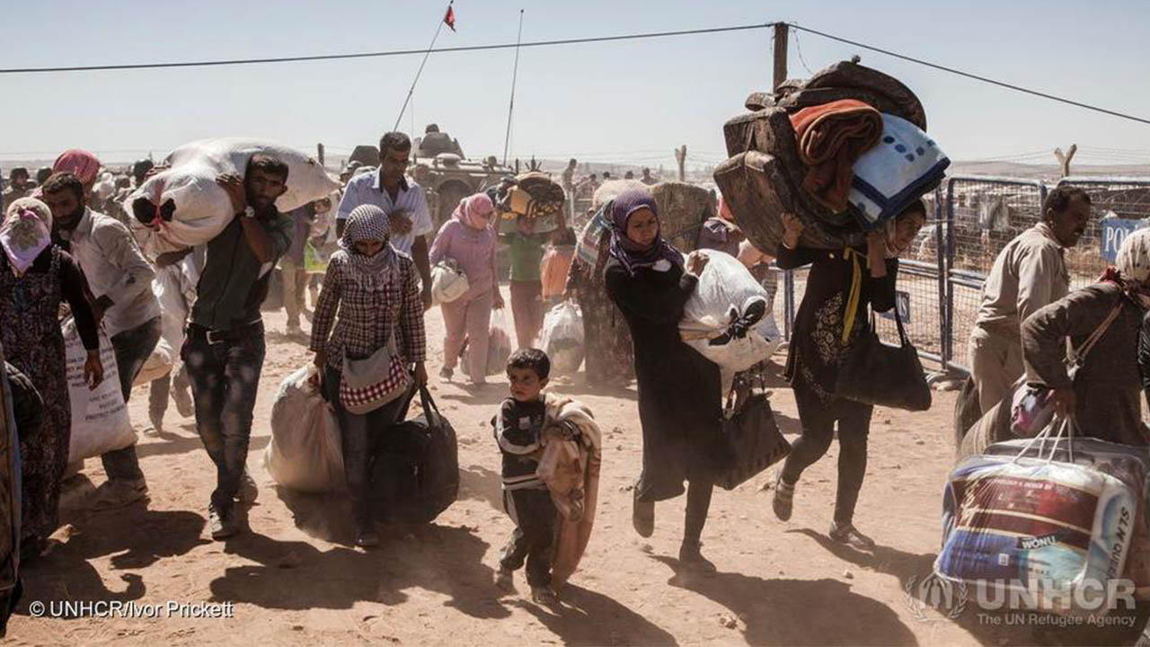 Syrian Kurdish refugees in Turkey. Credit: UNHCR/Ivor Prickett