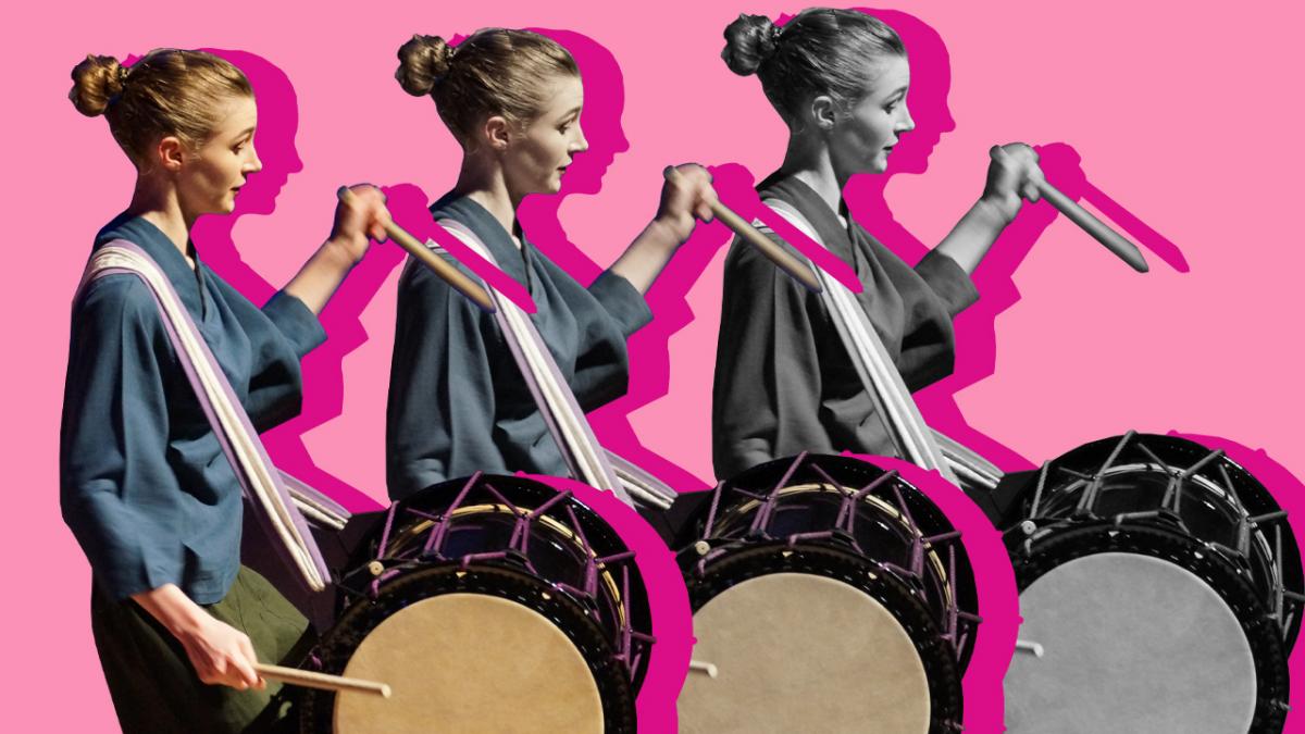 Claudia Wherry taiko drumming